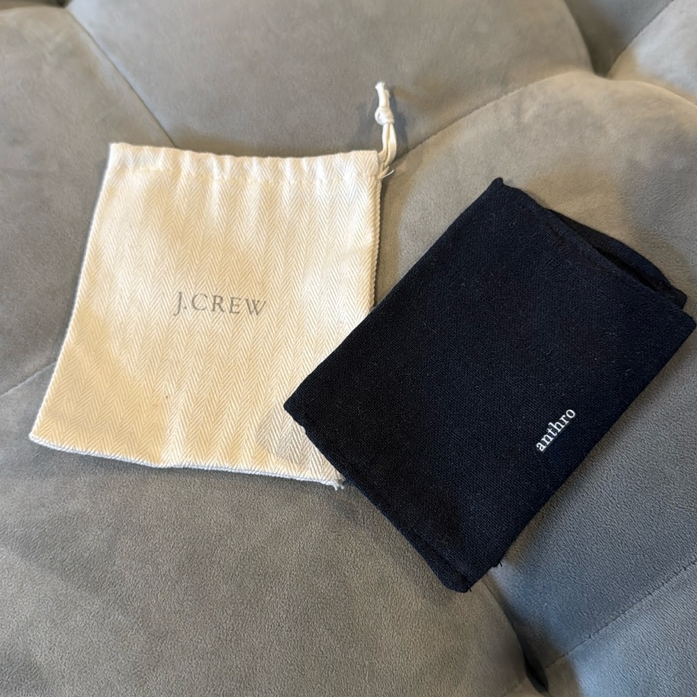 Anthropologie and J Crew Gift Card / Small Jewelry Bags